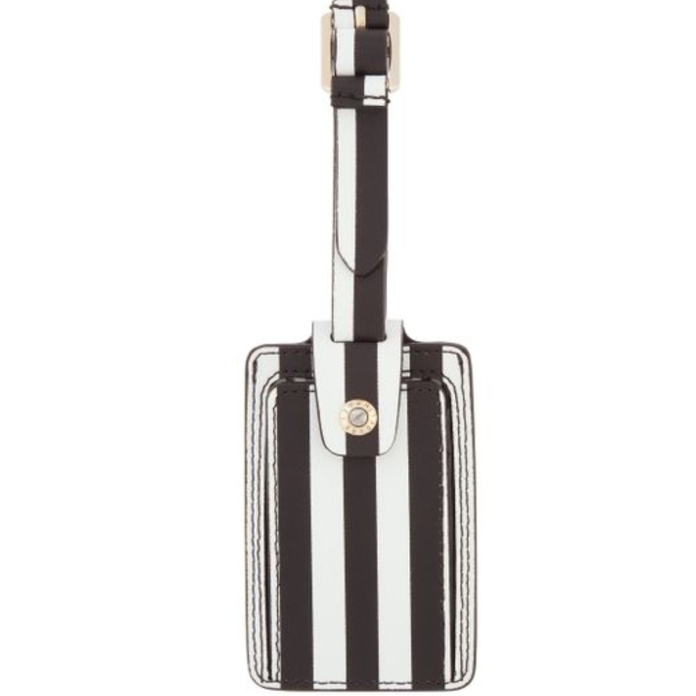 NWT Henri Bendel Iconic Stripe Luggage Tag